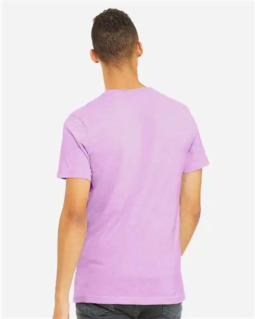 Bella + Canvas 3001cvc Cvc Jersey Tee - Heather Prism Lilac