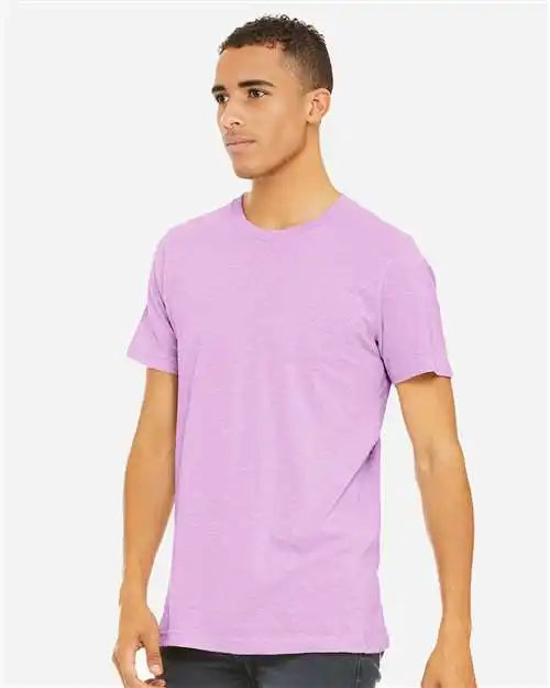 Bella + Canvas 3001cvc Cvc Jersey Tee - Heather Prism Lilac