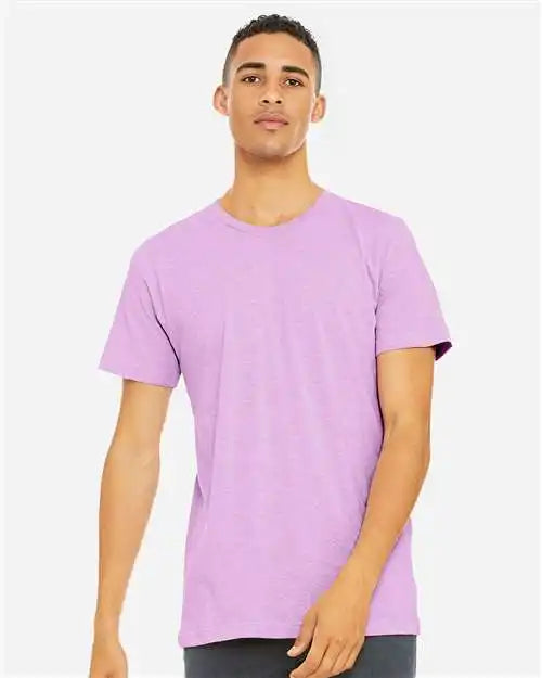 Bella + Canvas 3001cvc Cvc Jersey Tee - Heather Prism Lilac