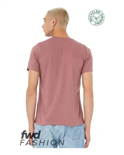 Bella + Canvas 3001rcy Fwd Fashion Jersey Recycled Organic Tee - 3001rcy - Heather Mauve