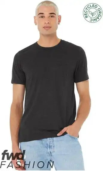 Bella + Canvas 3001rcy Fwd Fashion Jersey Recycled Organic Tee - 3001rcy - Dark Grey Heather - Xs