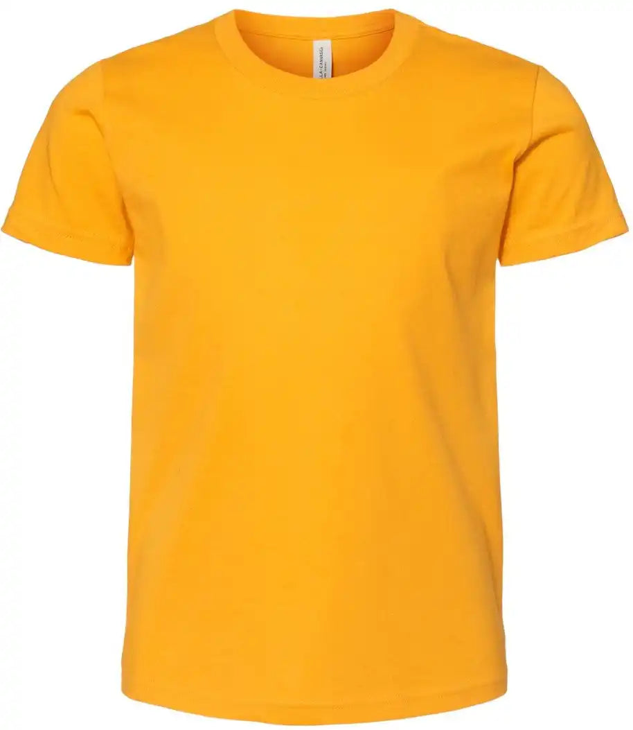 Bella + Canvas 3001y Youth Jersey Tee - Gold - s