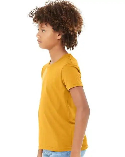 Bella + Canvas 3001y Youth Jersey Tee - Mustard