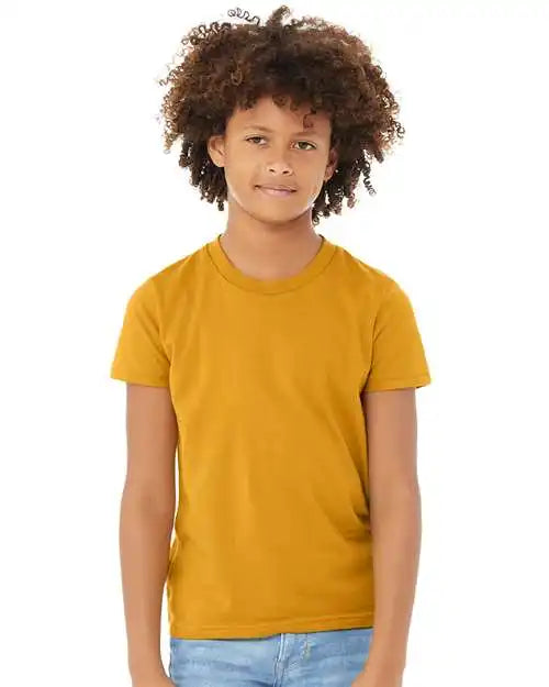 Bella + Canvas 3001y Youth Jersey Tee - Mustard