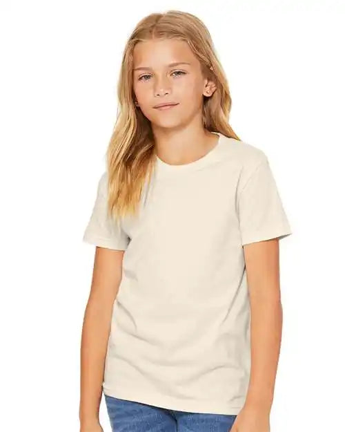 Bella + Canvas 3001y Youth Jersey Tee - Natural