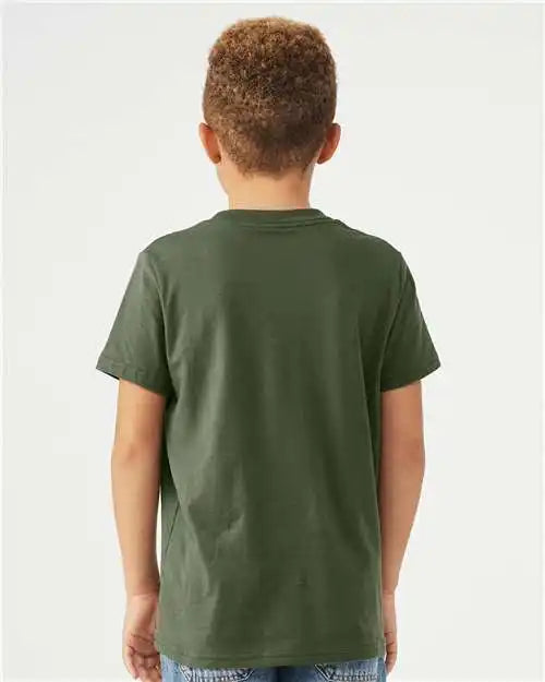 Bella + Canvas 3001y Youth Jersey Tee - Olive
