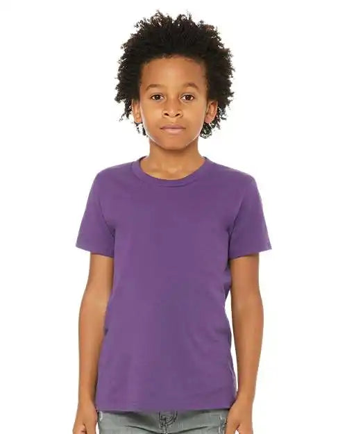 Bella + Canvas 3001y Youth Jersey Tee - Royal Purple