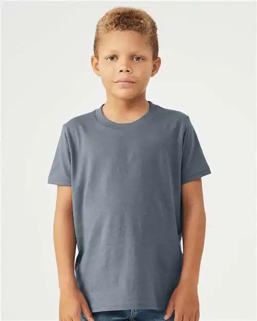 Bella + Canvas 3001y Youth Jersey Tee - Steel Blue