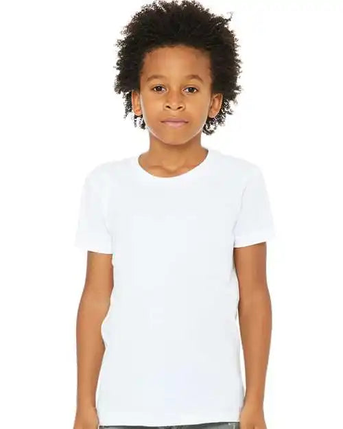 Bella + Canvas 3001y Youth Jersey Tee - White