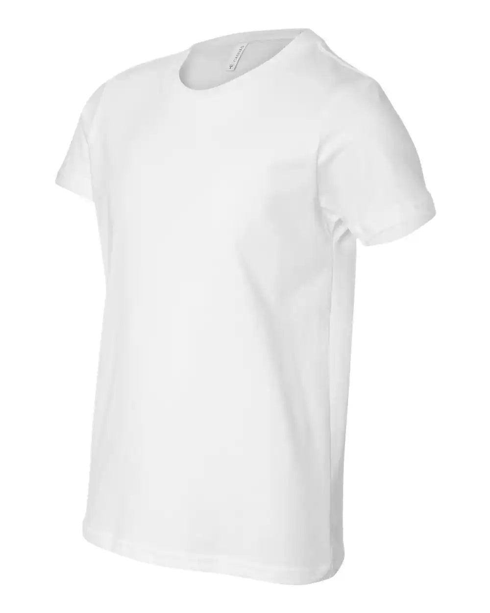Bella + Canvas 3001y Youth Jersey Tee - White - s
