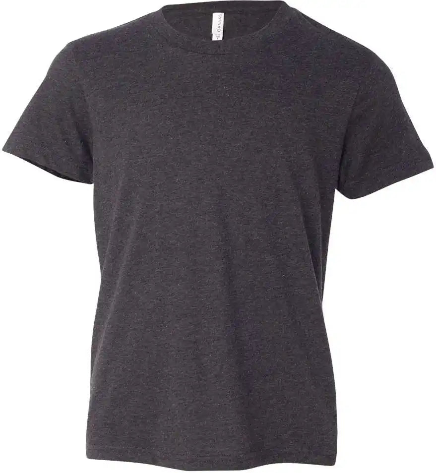 Bella + Canvas 3001ycvc Youth Cvc Jersey Tee - Dark Grey Heather - s