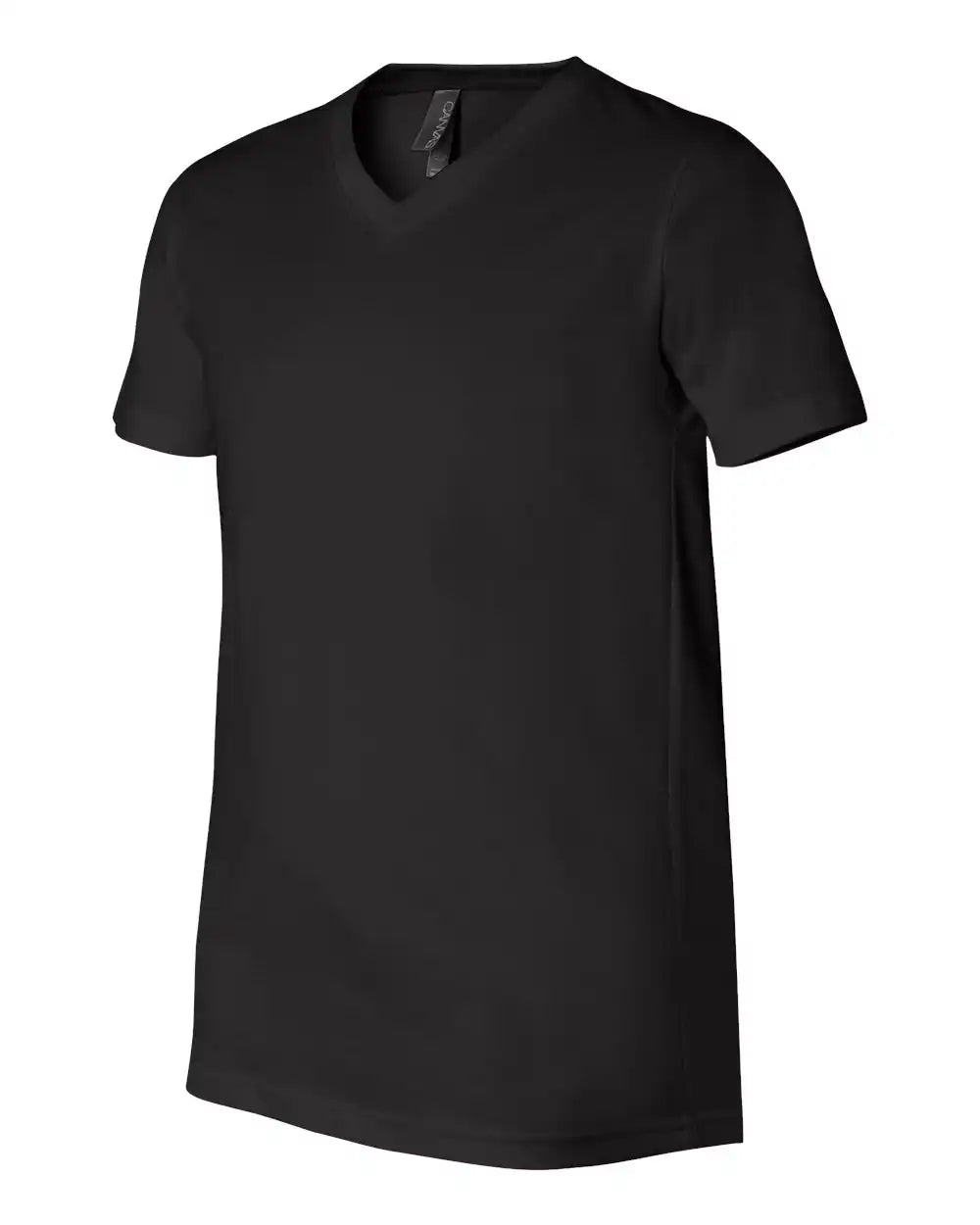 Bella + Canvas 3005 Jersey V-neck Tee - Black - Xs