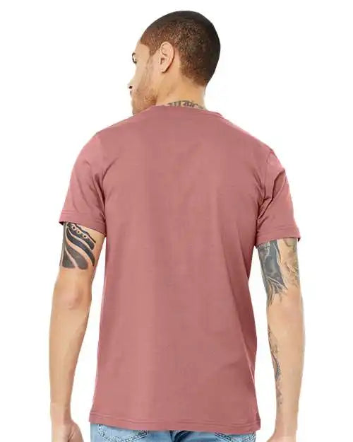 Bella + Canvas 3005 Jersey V-neck Tee - Mauve