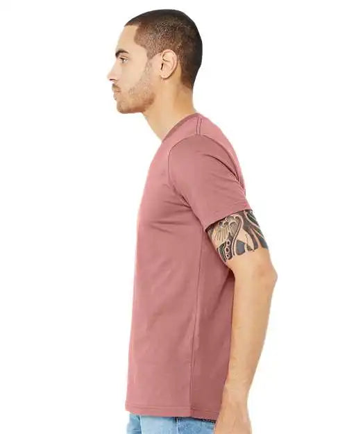 Bella + Canvas 3005 Jersey V-neck Tee - Mauve