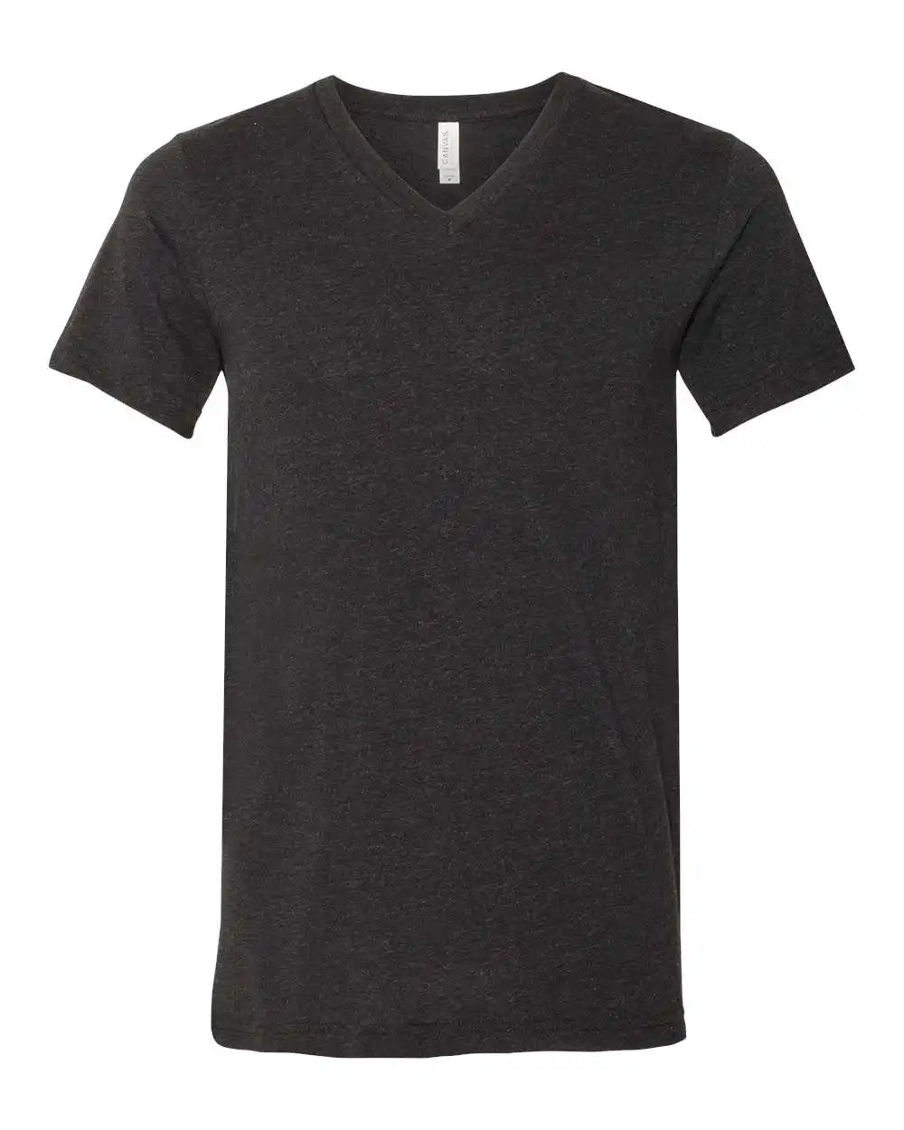 Bella + Canvas 3005cvc Heather Cvc V-neck Tee - Black - Xs