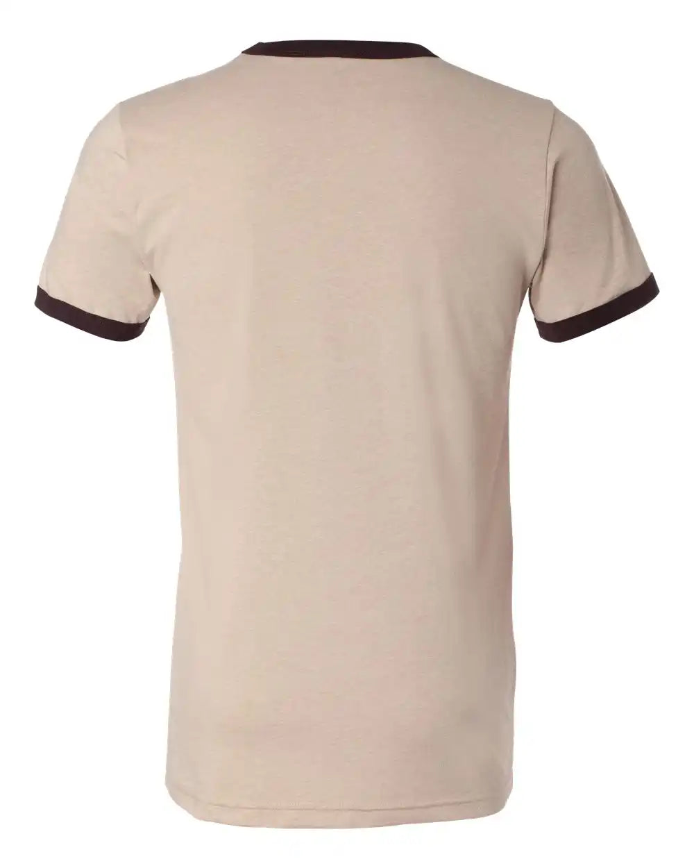 Bella + Canvas 3055 Jersey Heather Ringer Tee - Tan Brown - Tan/ / 2xl