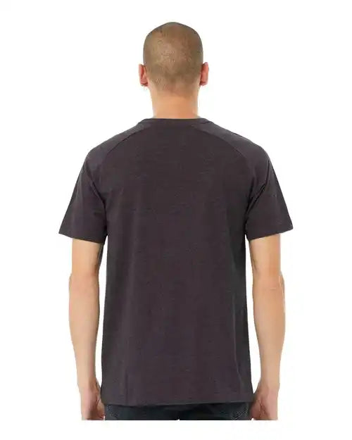 Bella + Canvas 3201c Heather Cvc Raglan Tee - 3201 - Dark Grey