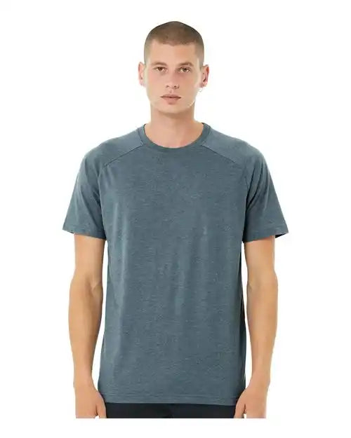 Bella + Canvas 3201c Heather Cvc Raglan Tee - 3201 - Slate