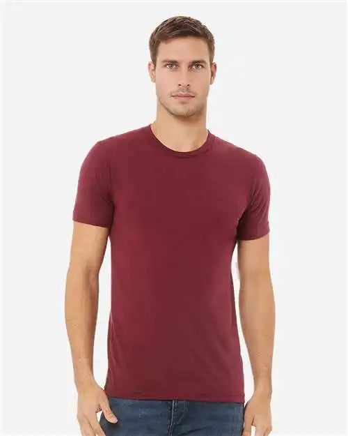 Bella + Canvas 3413 Triblend Tee - Solid Maroon
