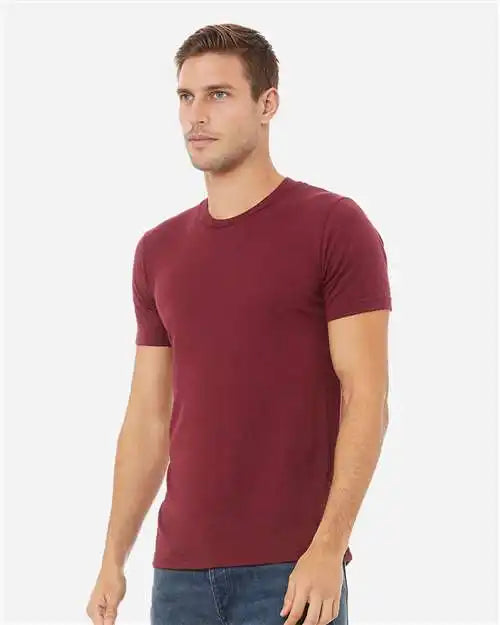 Bella + Canvas 3413 Triblend Tee - Solid Maroon