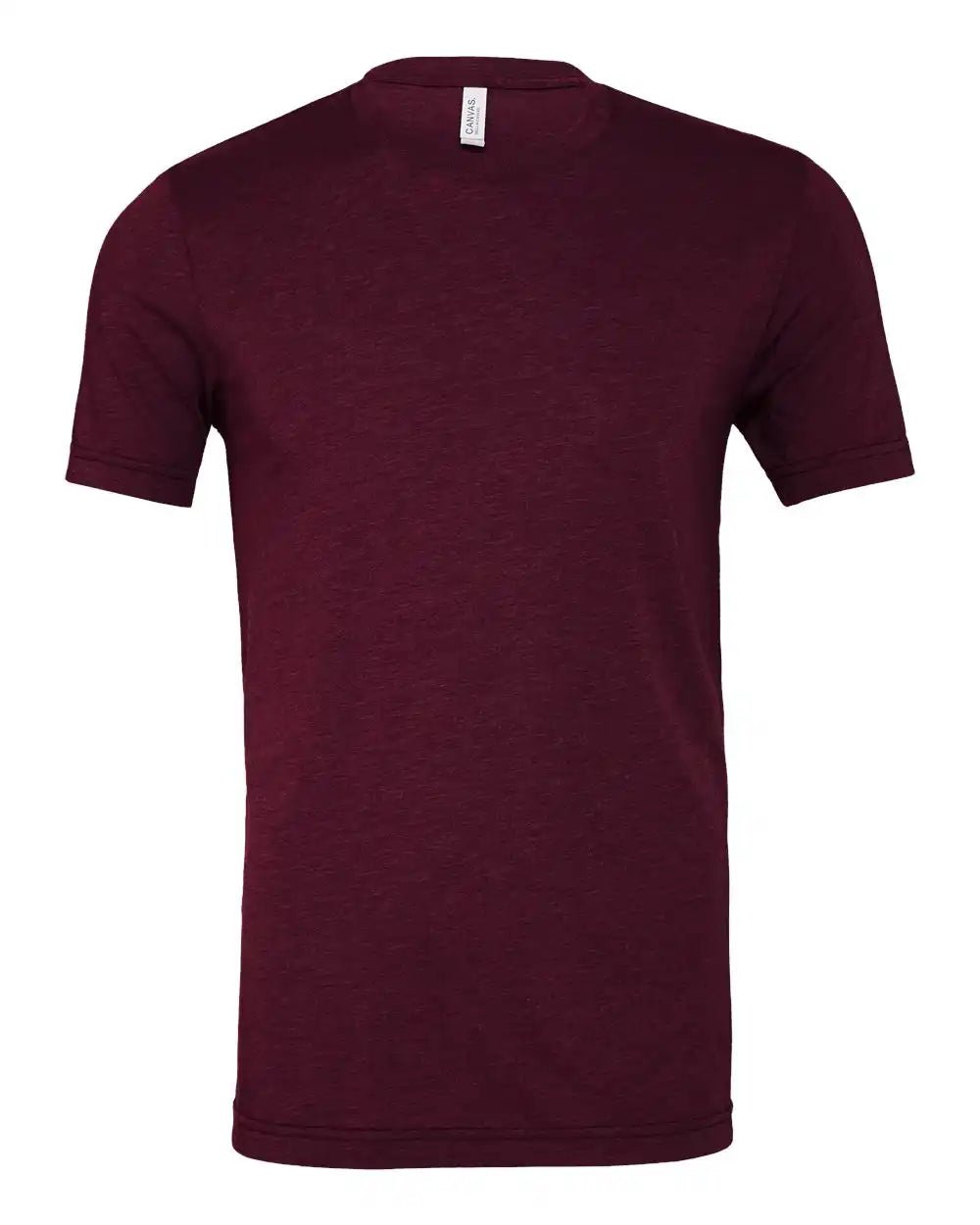 Bella + Canvas 3413 Triblend Tee - Solid Maroon - Xs