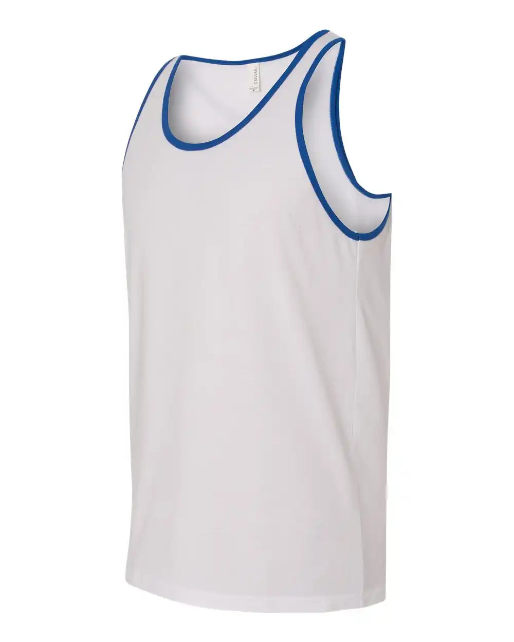 Bella + Canvas 3480c Jersey Tank - 3480 - White True Royal - White/ / Xs