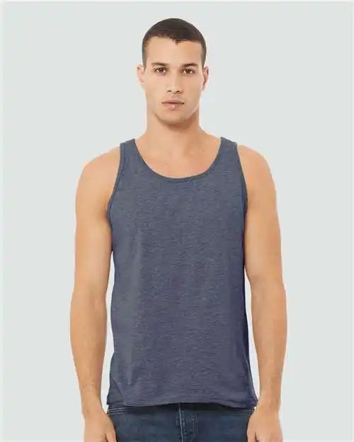 Bella + Canvas 3480cvc Heather Cvc Tank - Navy