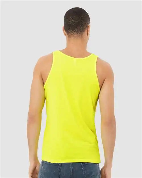 Bella + Canvas 3480cvc Heather Cvc Tank - Neon Yellow