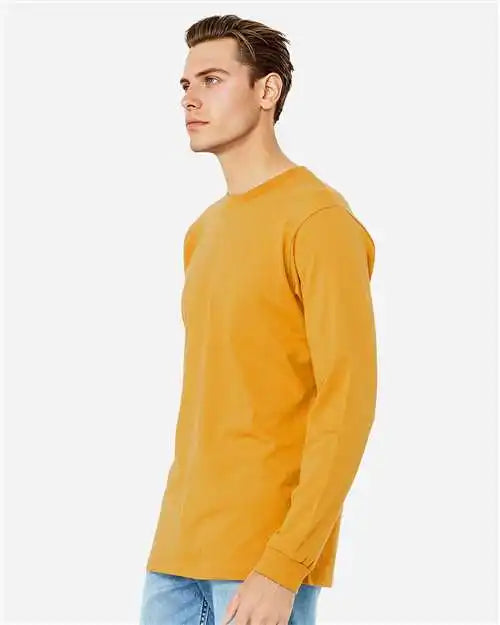 Bella + Canvas 3501 Jersey Long Sleeve Tee - Mustard