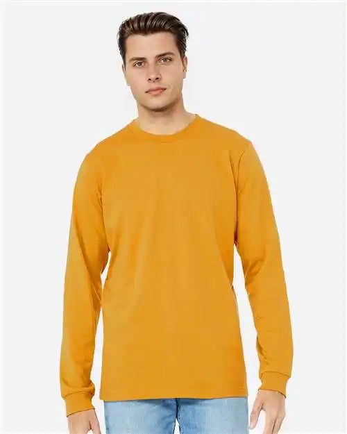 Bella + Canvas 3501 Jersey Long Sleeve Tee - Mustard