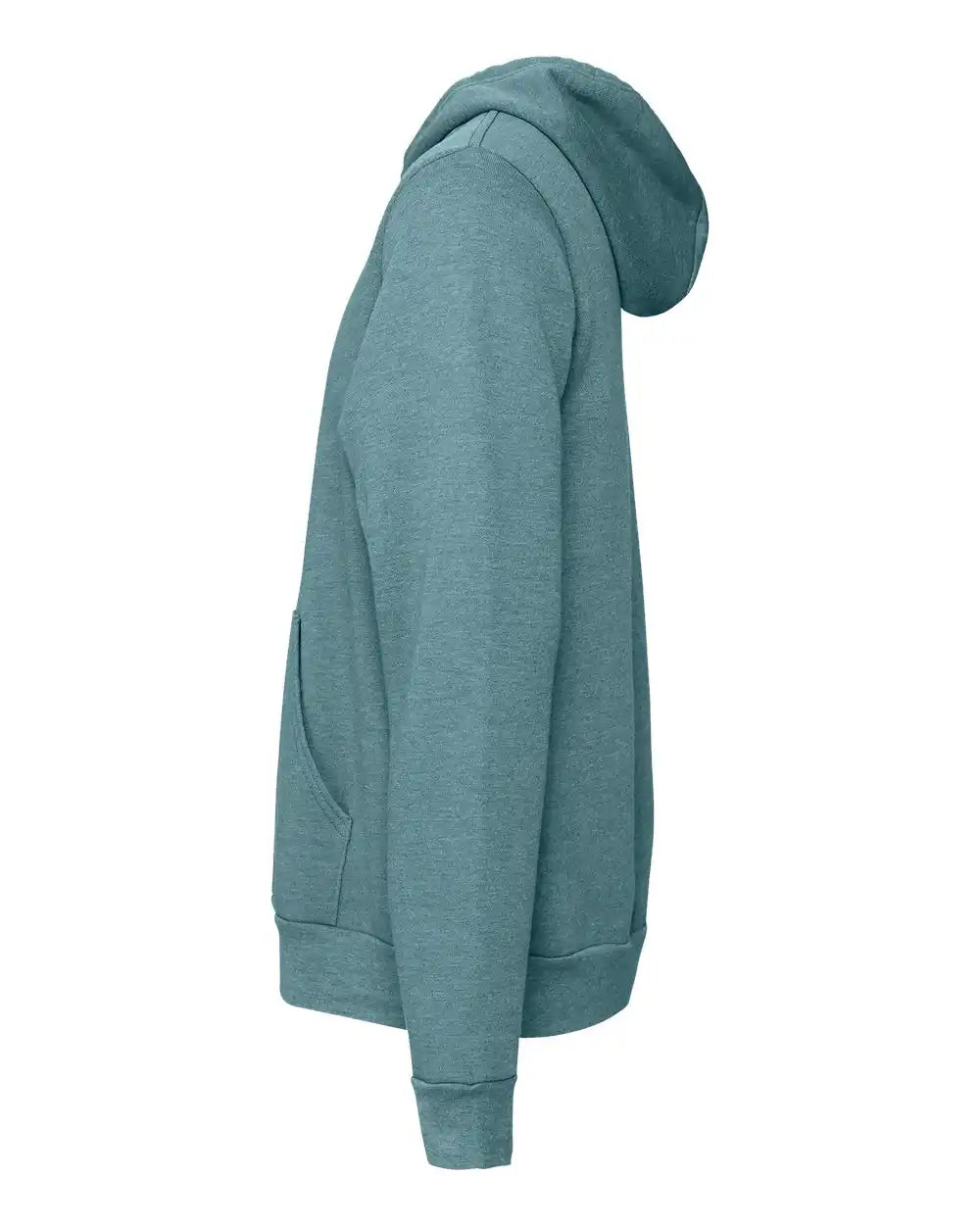 Bella + Canvas 3719c Sponge Fleece Hoodie - 3719 - Heather Deep Teal