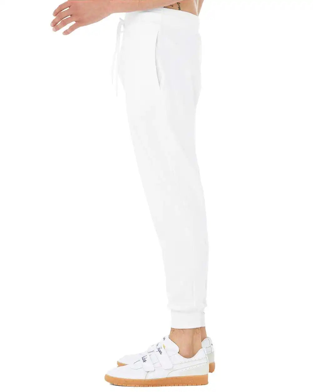 Bella + Canvas 3727 Sponge Fleece Jogger Sweatpants - White