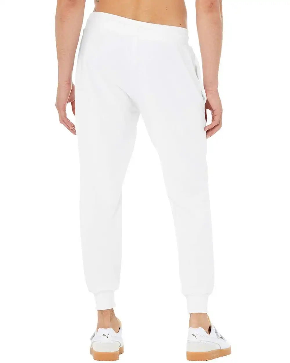 Bella + Canvas 3727 Sponge Fleece Jogger Sweatpants - White