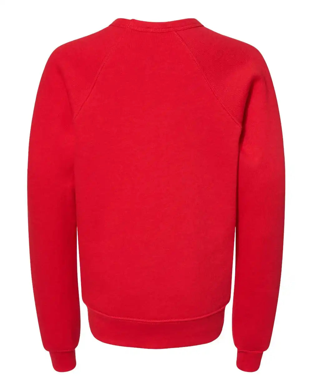 Bella + Canvas 3901y Youth Sponge Fleece Crewneck Sweatshirt - Red