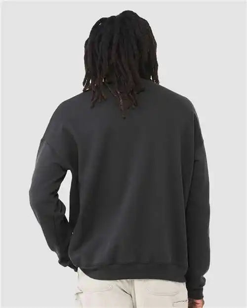 Bella + Canvas 3945 Sponge Fleece Drop Shoulder Crewneck Sweatshirt - Dark Grey