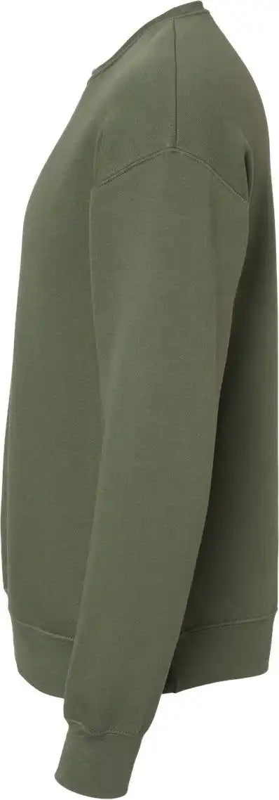 Bella + Canvas 3945 Sponge Fleece Drop Shoulder Crewneck Sweatshirt - Military Green