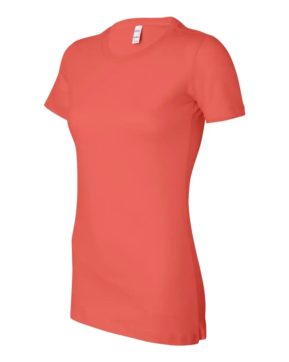 Bella + Canvas 6004 Women’s Slim Fit Tee - Coral - s