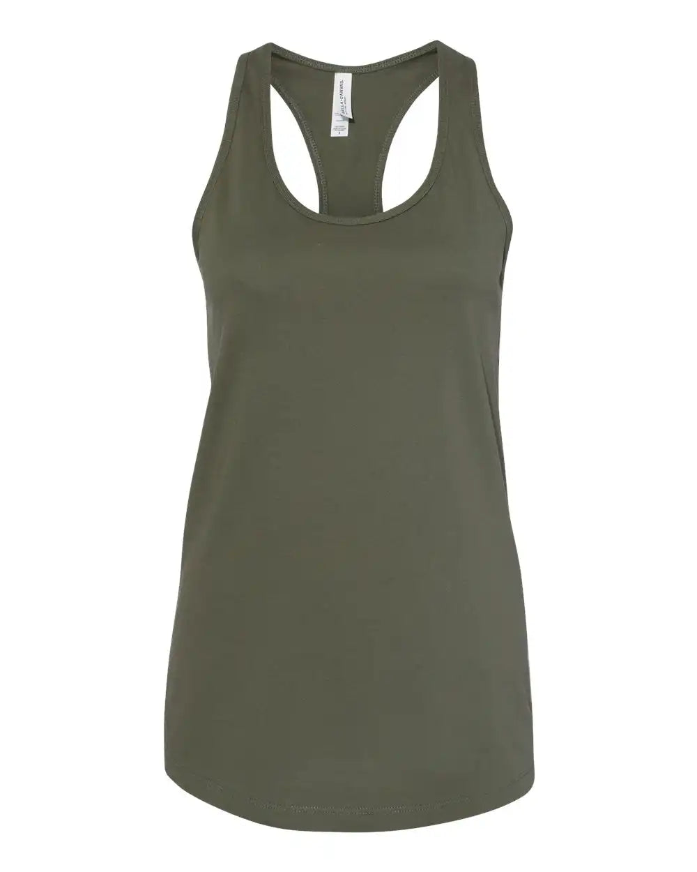 Bella + Canvas 6008b Women’s Jersey Racerback Tank - 6008 - Military Green - s