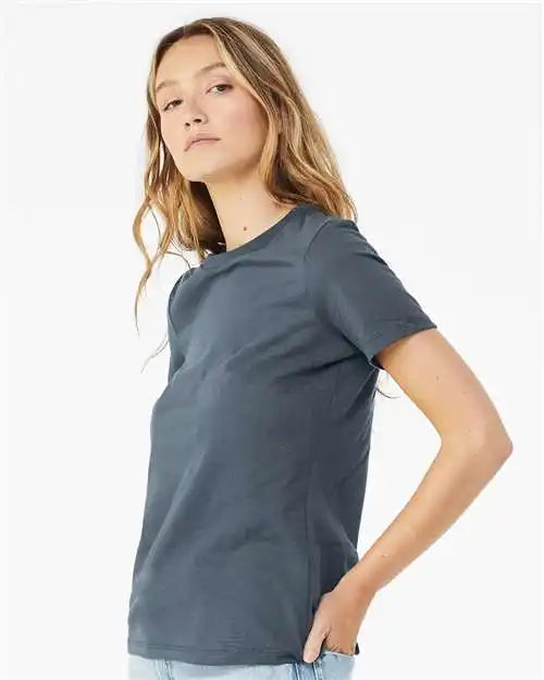 Bella + Canvas 6400 Women’s Relaxed Jersey Tee - Vintage Navy