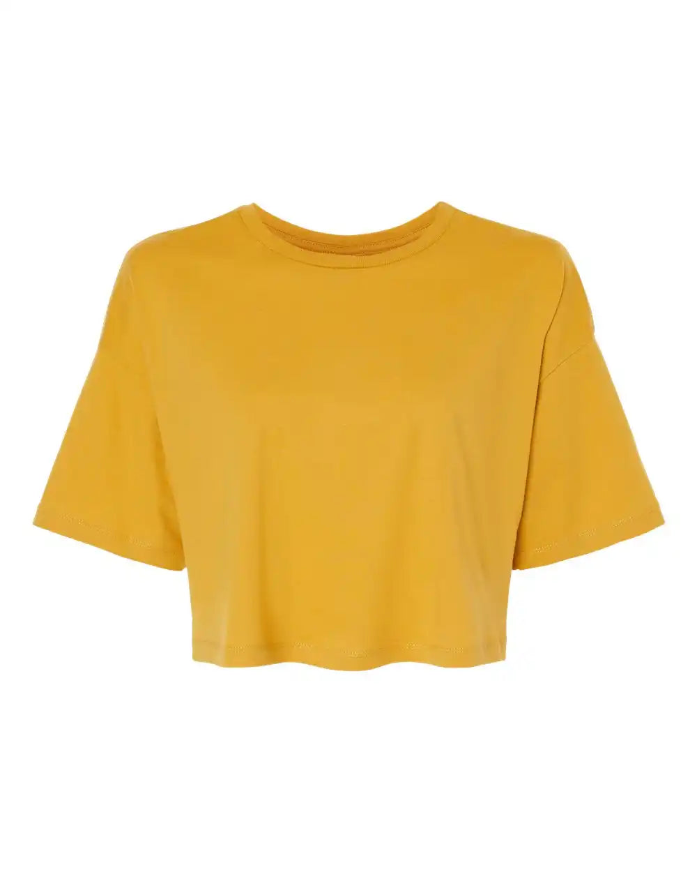 Bella + Canvas 6482 Women’s Jersey Crop Tee - Mustard - s
