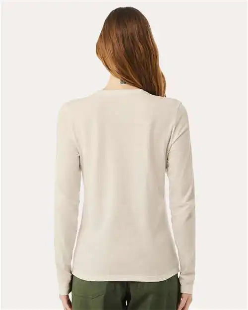 Bella + Canvas 6500 Women’s Jersey Long Sleeve Tee - Heather Dust