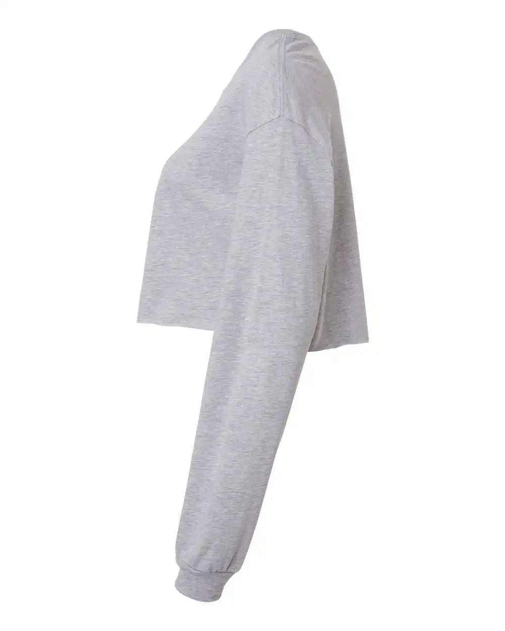 Bella + Canvas 6501 Fwd Fashion Women’s Crop Long Sleeve Tee - Athletic Heather