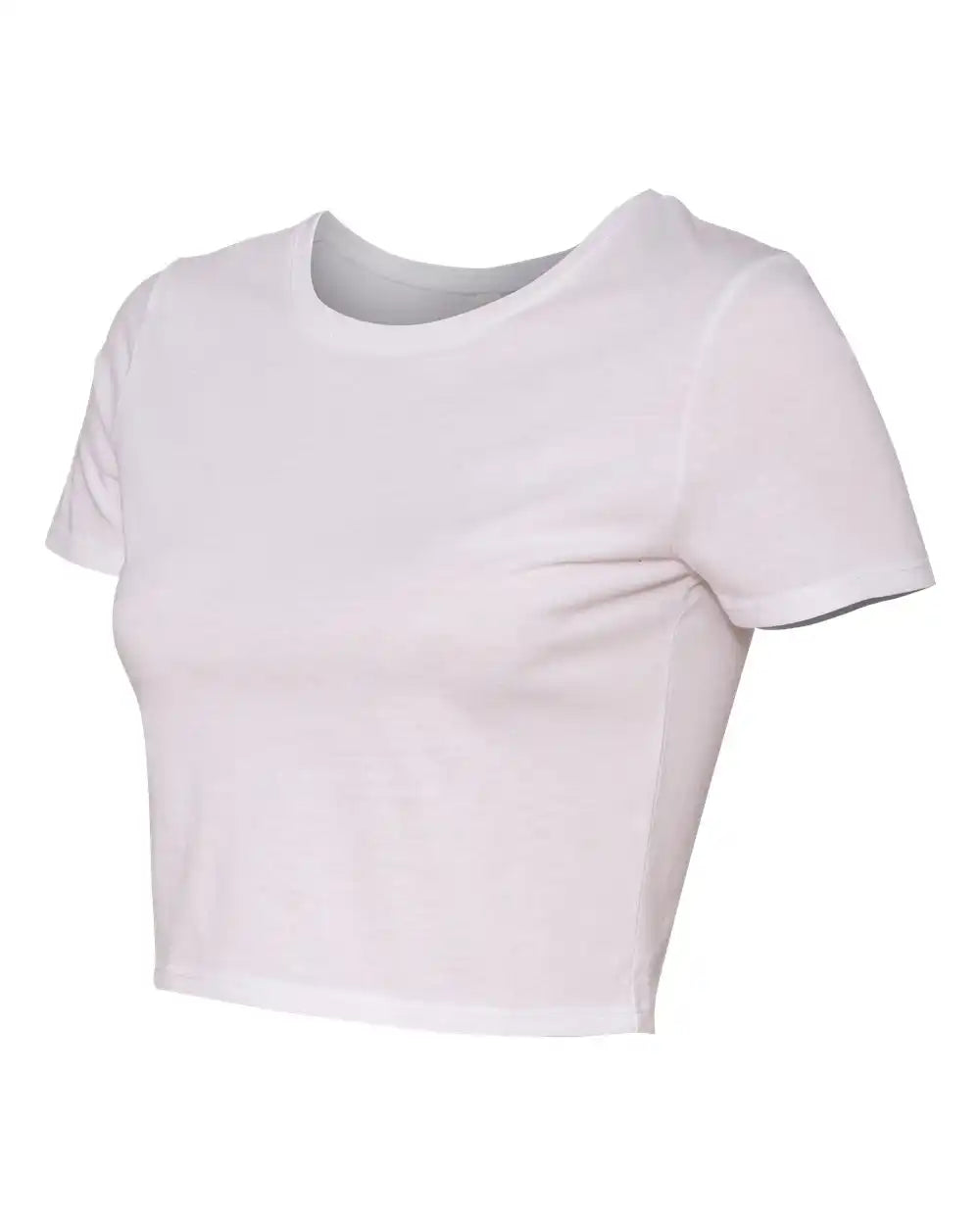 Bella + Canvas 6681 Women’s Crop Tee - White - Xs/s