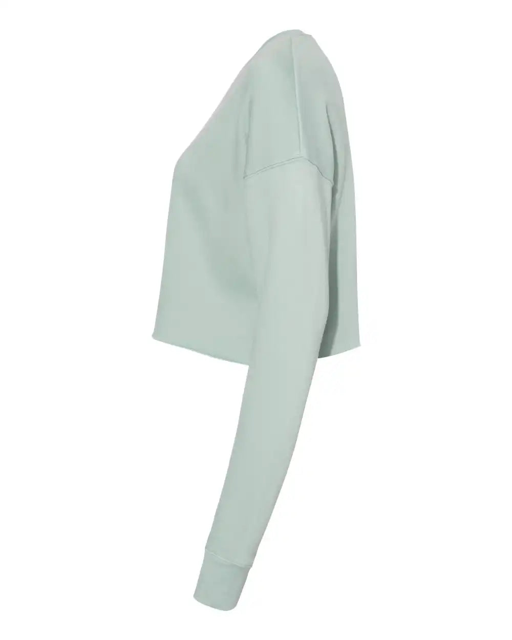 Bella + Canvas 7503 Women’s Crop Crew Fleece - Dusty Blue