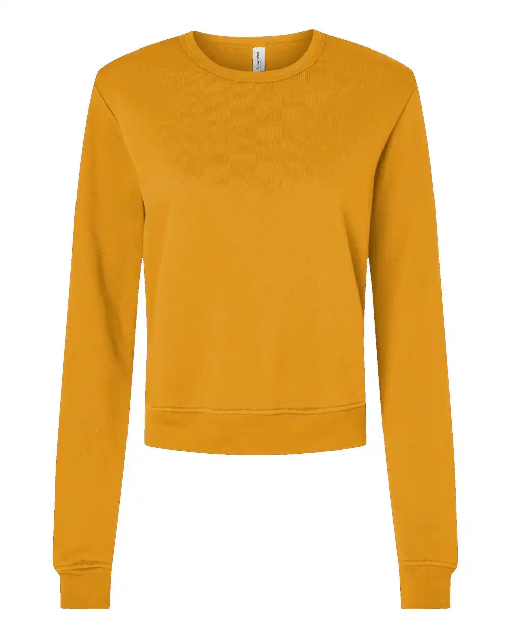 Bella + Canvas 7511 Women’s Sponge Fleece Classic Crewneck Sweatshirt - Heather Mustard - s
