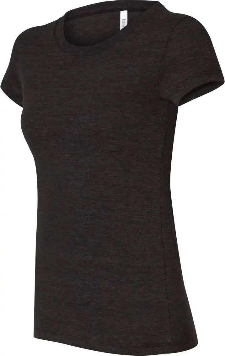 Bella + Canvas 8413 Women’s Triblend Tee - Charcoal Black - s