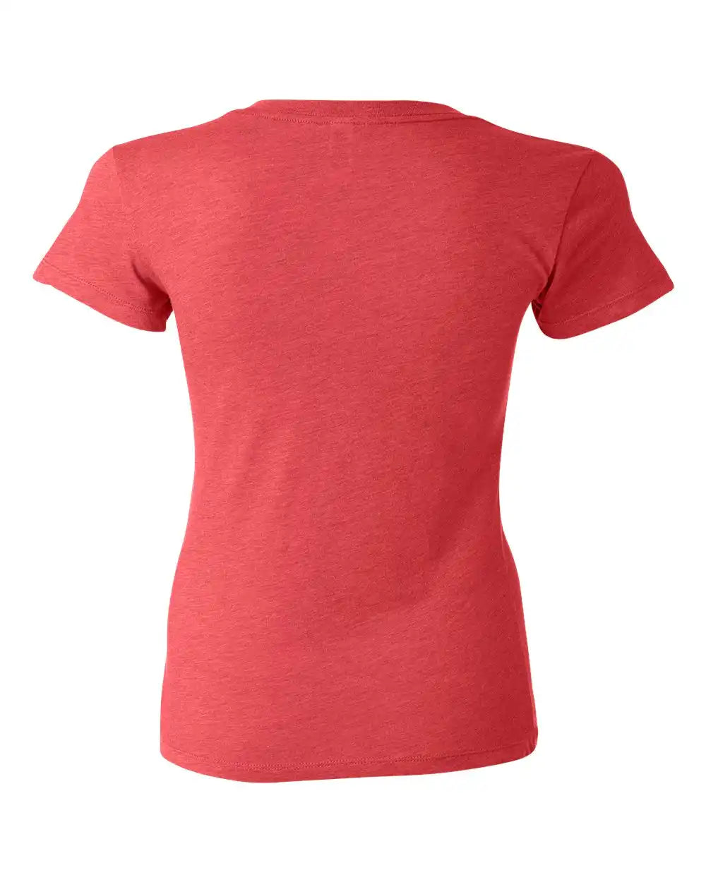 Bella + Canvas 8435 Women’s Triblend Deep V-neck Tee - Red - 2xl