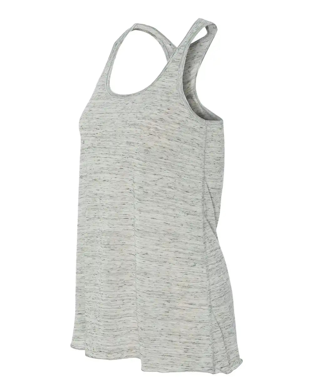 Bella + Canvas 8800bl Women’s Flowy Racerback Tank - 8800 - White Marble - Xs