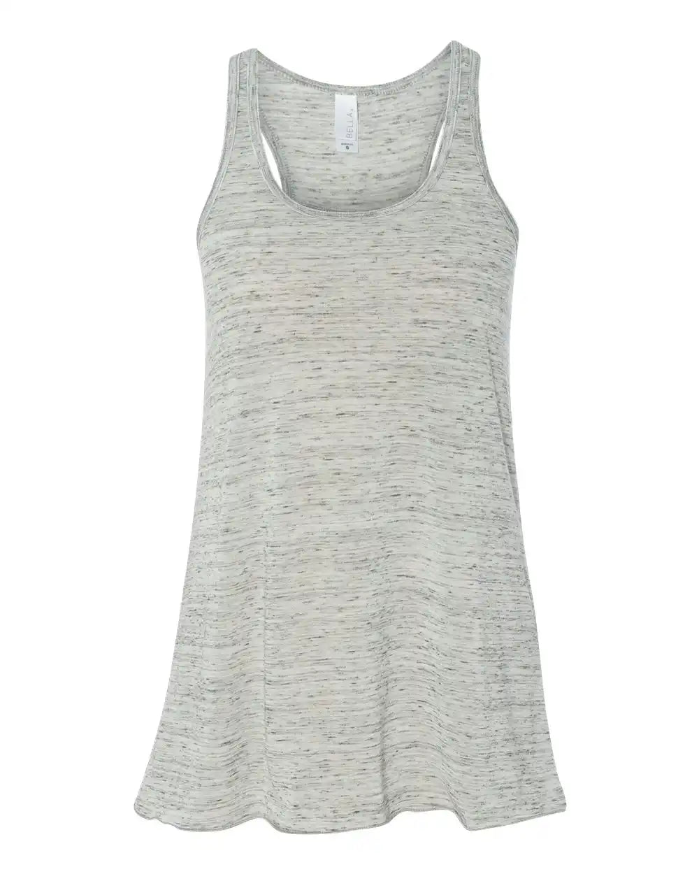 Bella + Canvas 8800bl Women’s Flowy Racerback Tank - 8800 - White Marble