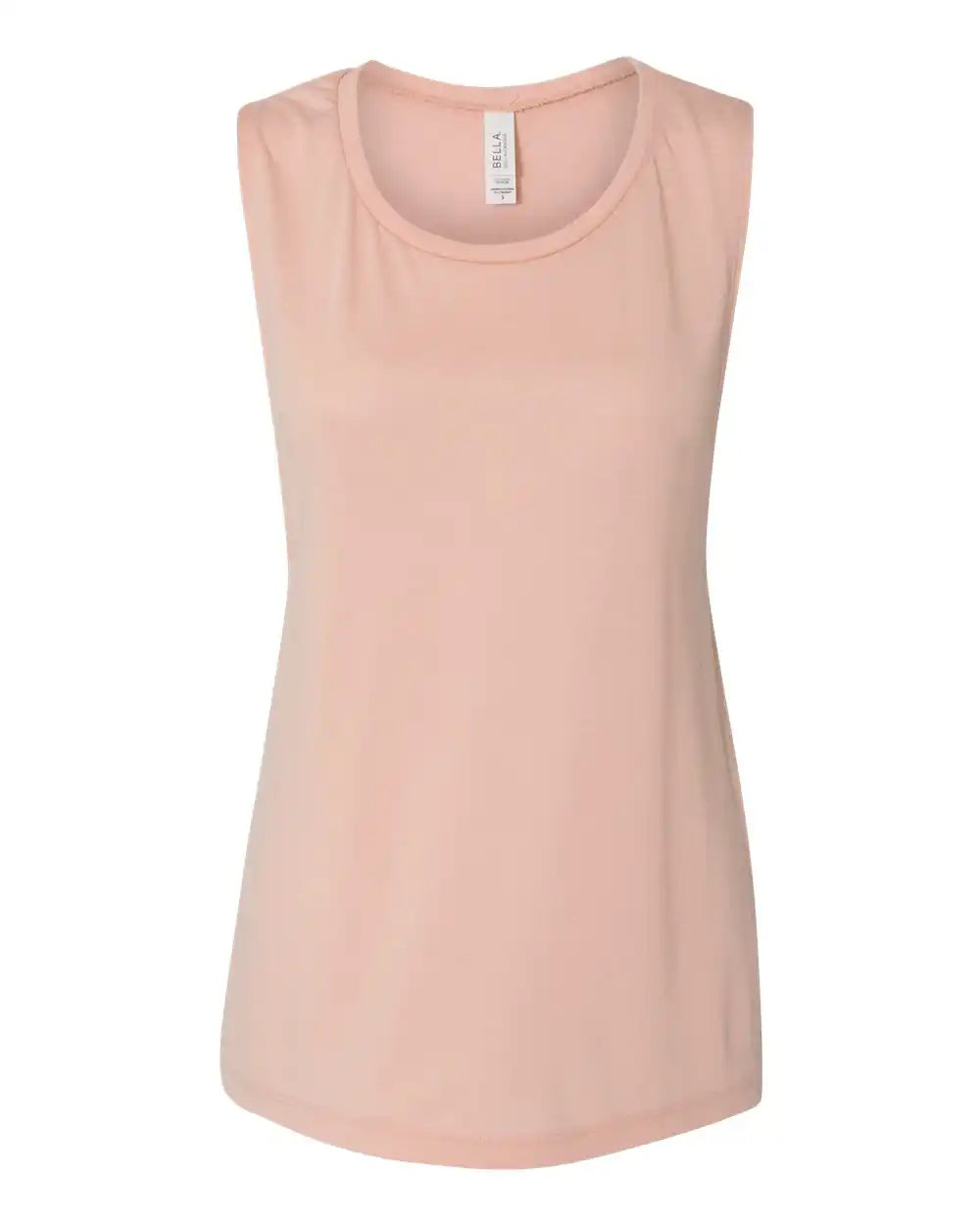 Bella + Canvas 8803 Women’s Flowy Scoop Muscle Tank - Peach - s